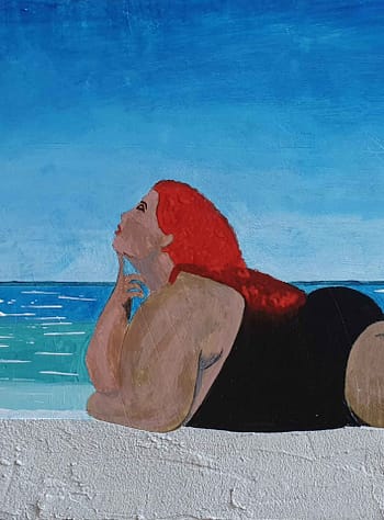La sirena Pittura - Galleria d\'Arte Online Expositio con Artisti ed Opere Reali