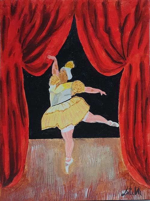 La ballerina Pittura - Galleria d\'Arte Online Expositio con Artisti ed Opere Reali
