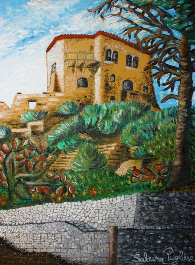 Il castello di Valsinni Pittura - Galleria d\'Arte Online Expositio con Artisti ed Opere Reali